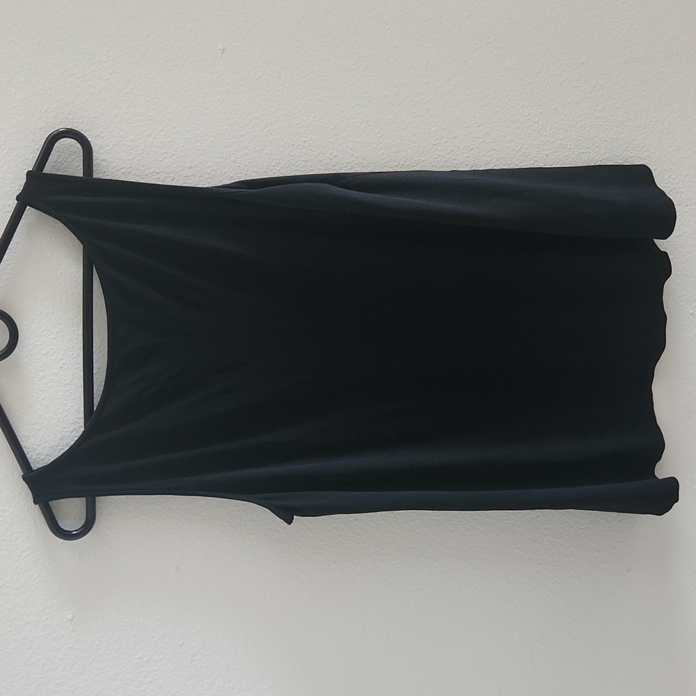 Eileen Fisher Classic Black Silk Tank Top - Picture 3 of 4